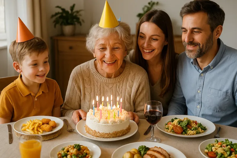 Organisez votre anniversaire en famille avec un délicieux repas de traiteur avec menu enfant compris à Martigues